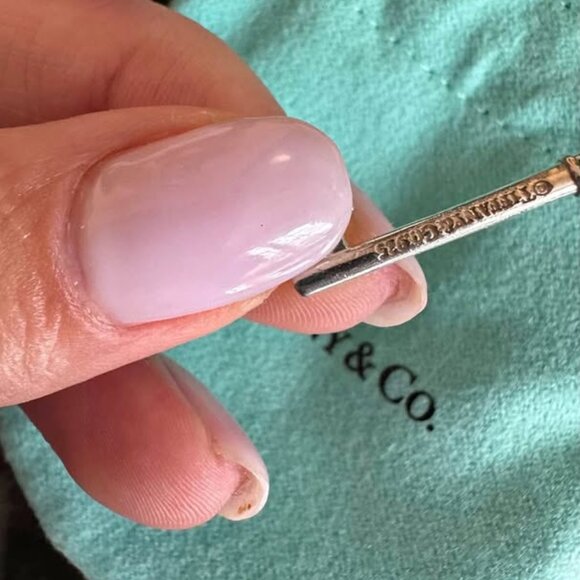 Return To Tiffany & Co. Silver Circle Key 1.5" Pendant - Picture 3 of 3